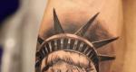 What does the statue of liberty tattoo mean?
